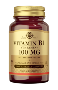 Solgar B1-vitamiini 100 mg, 100 kaps.